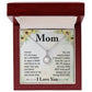 Mom - I know it's not easy Eternal Hope Necklace -