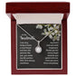 To My Soulmate - I am very lucky to have a true friend and best life partner like you Eternal Hope Necklace -
