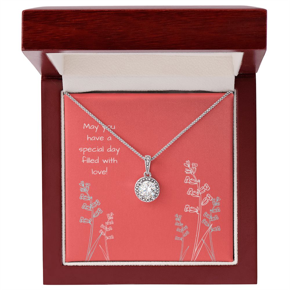 Generic Salmon Pink Eternal Hope Necklace -