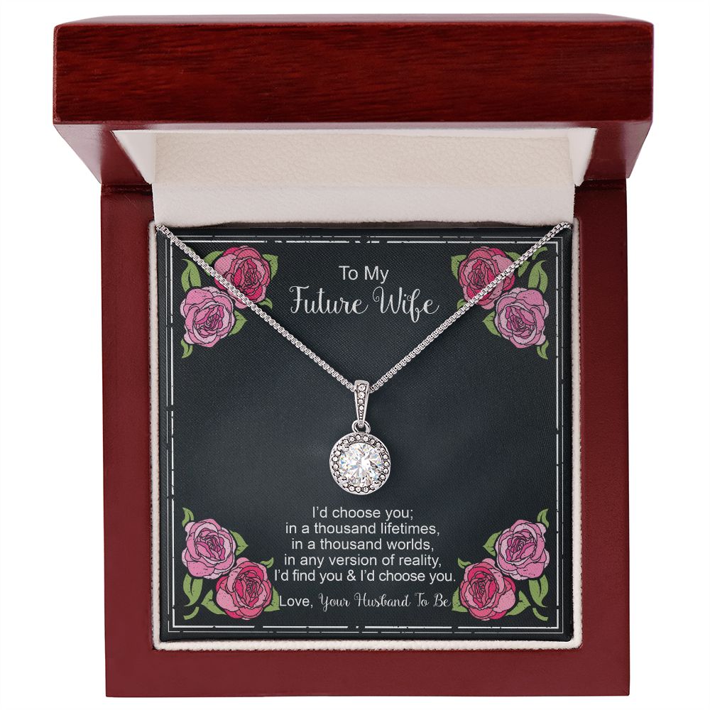 Floral Card 1 - Fiancee Thousand Lifetimes Eternal Hope Necklace -