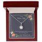 Fiancee Flowers Message Card 2 Eternal Hope Necklace -