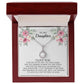 Flower Message Card 6 White Daughter Woman Eternal Hope Necklace -