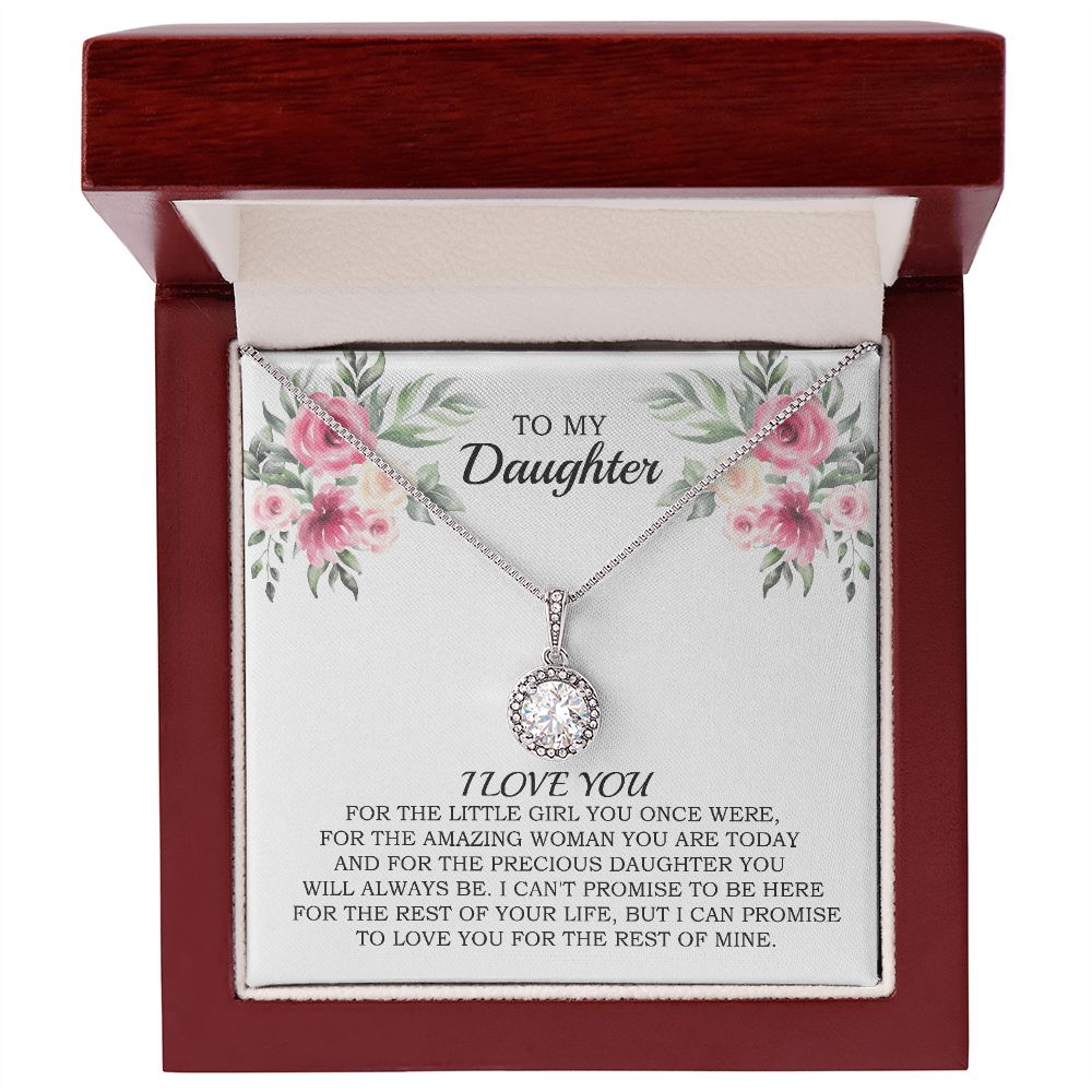 Flower Message Card 6 White Daughter Woman Eternal Hope Necklace -
