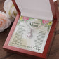 To My Beautiful Mom - You have been such an amazing influence on me since I was born Eternal Hope Necklace -