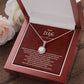 Wife 10 Red Ornate Background Eternal Hope Necklace -