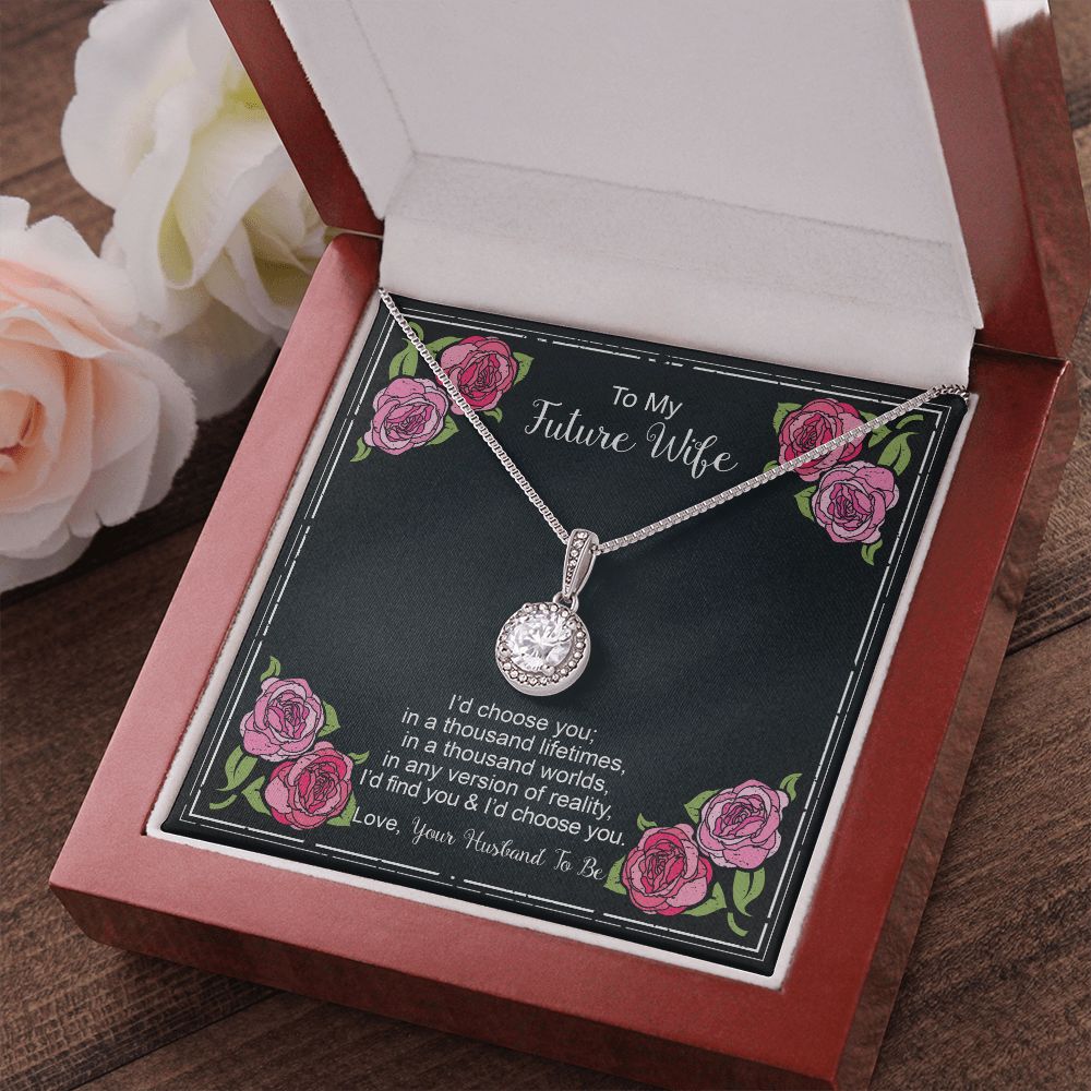 Floral Card 1 - Fiancee Thousand Lifetimes Eternal Hope Necklace -