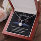 To my girlfriend - distance never separates two hearts Eternal Hope Necklace -
