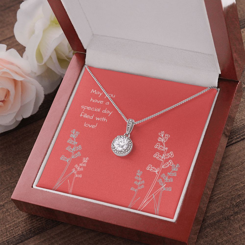 Generic Salmon Pink Eternal Hope Necklace -