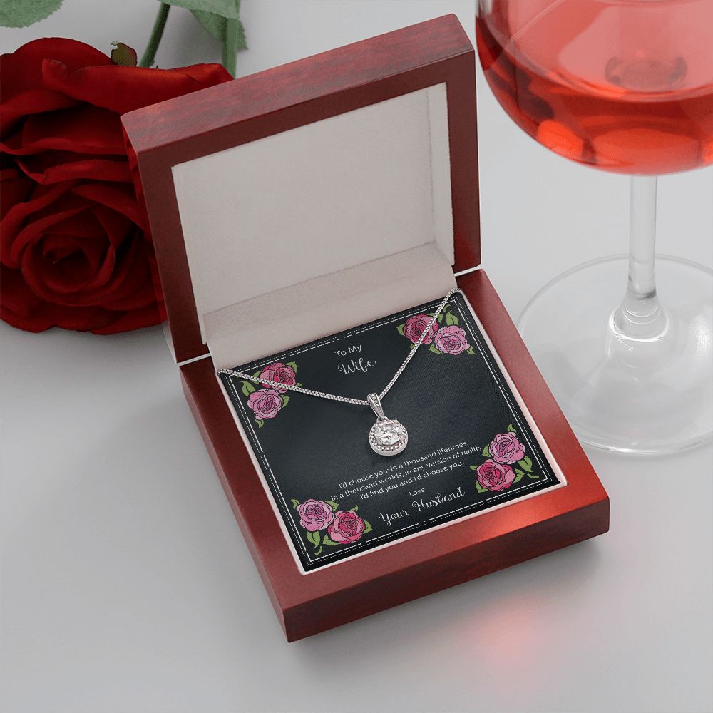 Flowers Message Card 1a Eternal Hope Necklace -