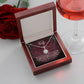 Wife Burgundy M18 Eternal Hope Necklace -