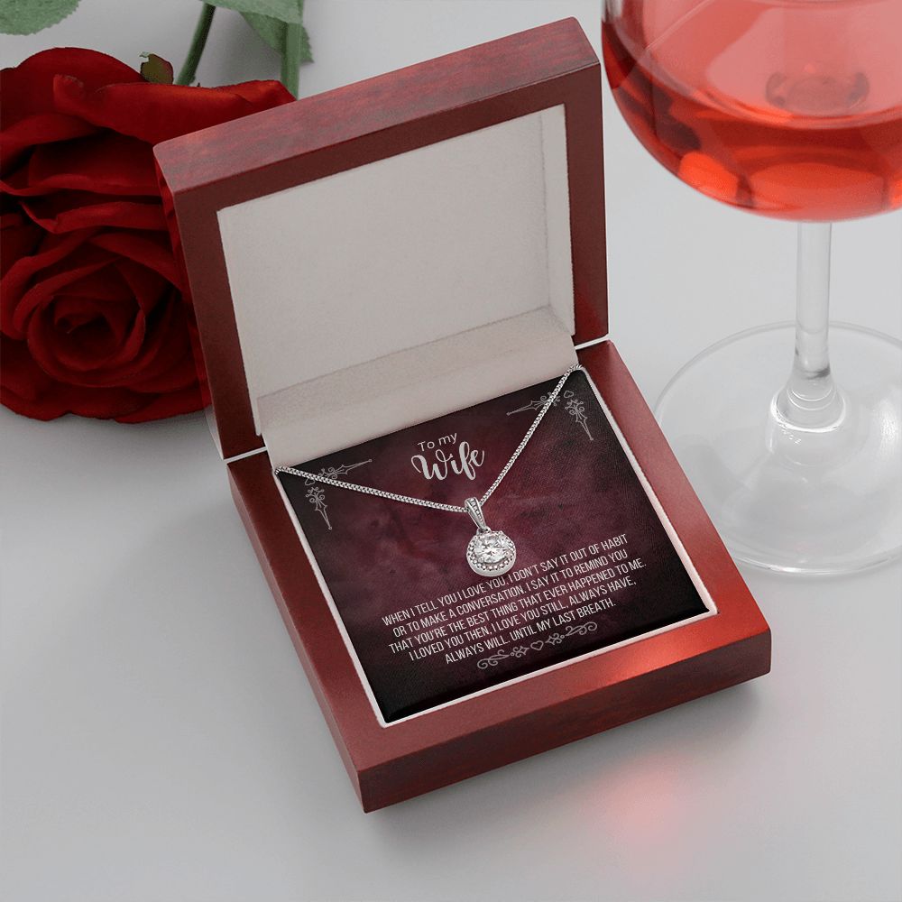 Wife Burgundy M18 Eternal Hope Necklace -