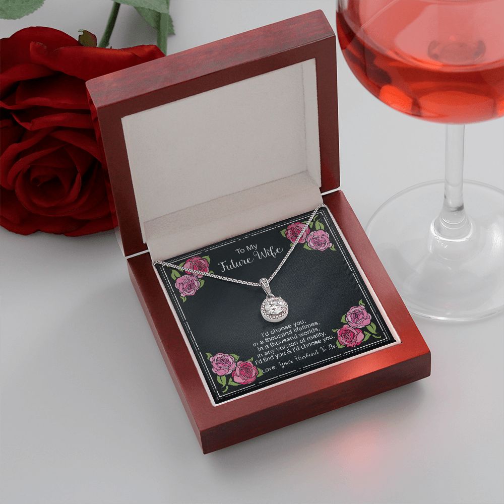 Floral Card 1 - Fiancee Thousand Lifetimes Eternal Hope Necklace -