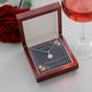 Fiancee Flowers Message Card 2 Eternal Hope Necklace -