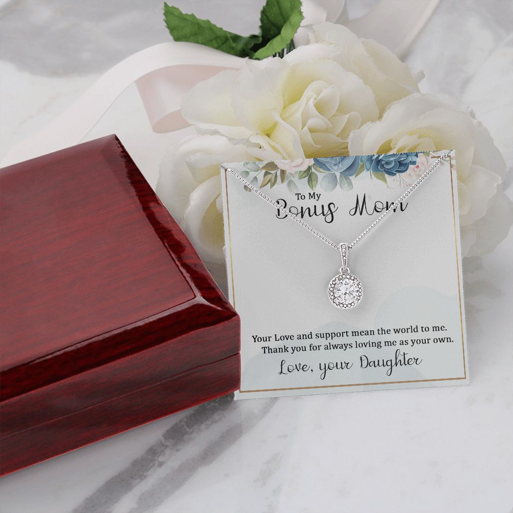 To My Bonus Mom Eternal Hope Necklace -