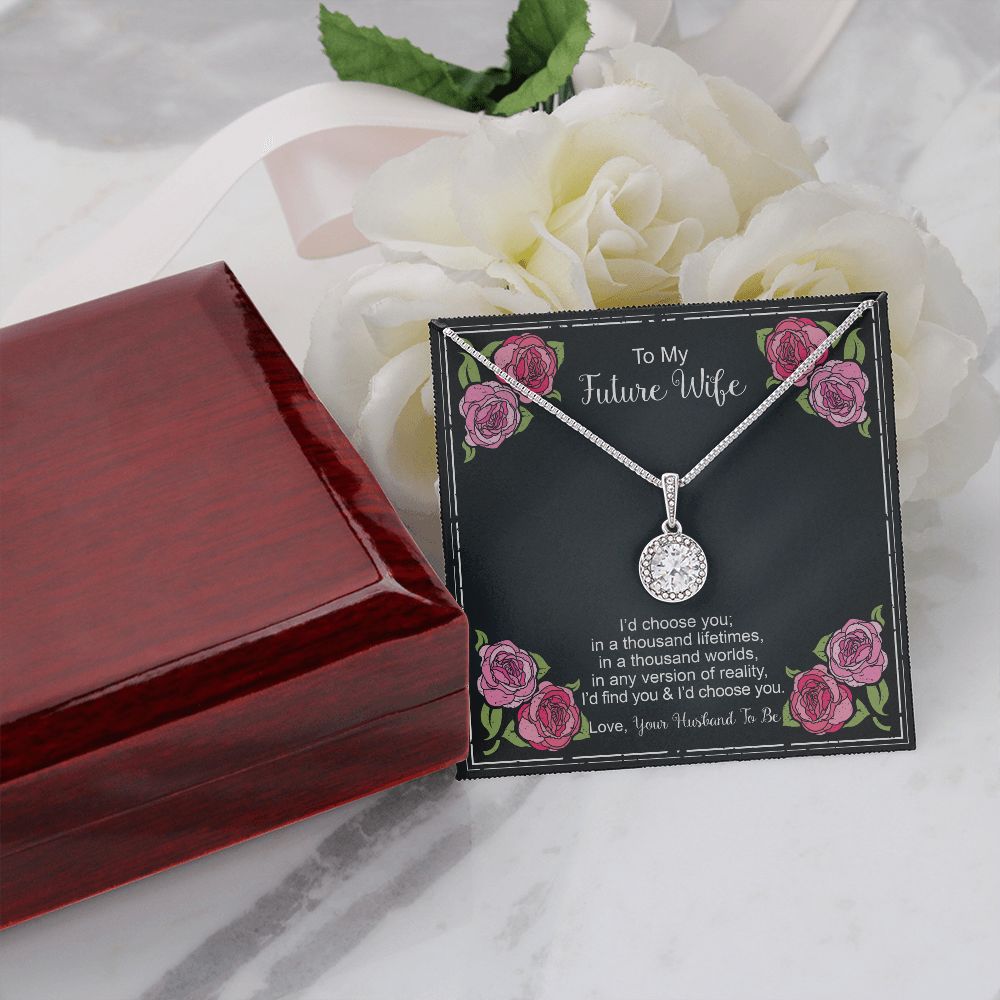 Floral Card 1 - Fiancee Thousand Lifetimes Eternal Hope Necklace -