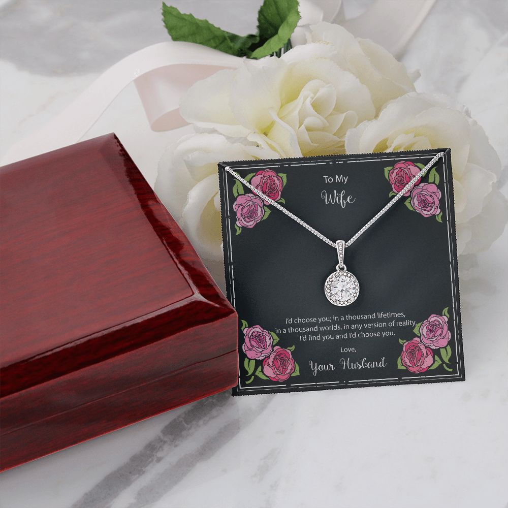 Flowers Message Card 1a Eternal Hope Necklace -