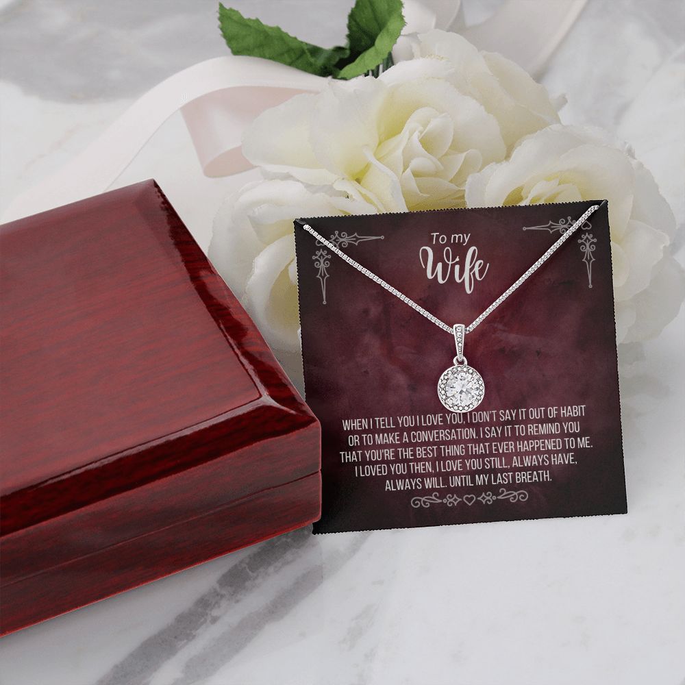 Wife Burgundy M18 Eternal Hope Necklace -