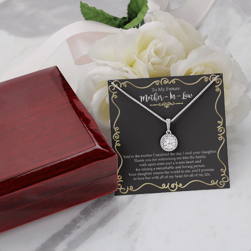 To the Mother of the Bride From Future Son In Law Wedding Gift  Eternal Hope Necklace - EHNMIL0010