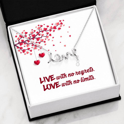 Love With No Limts - Scripted Love Necklace - SCRIPTLM07