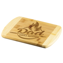 Load image into Gallery viewer, Dad Grill Master Round Edge Wood Cutting Board