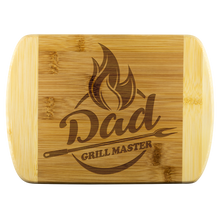 Load image into Gallery viewer, Dad Grill Master Round Edge Wood Cutting Board